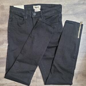 NWT L'AGENCE Black Margot High Rise Skinny Jeans Sz 25